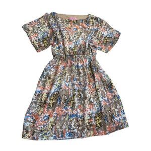 Eliza J Multicolor Abstract Mini Dress